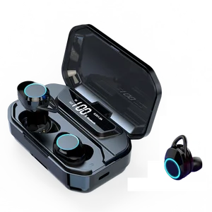 Wireless charging LED Display Sport stereo active noise cancelling wireless bluetooth earphones headphone 2