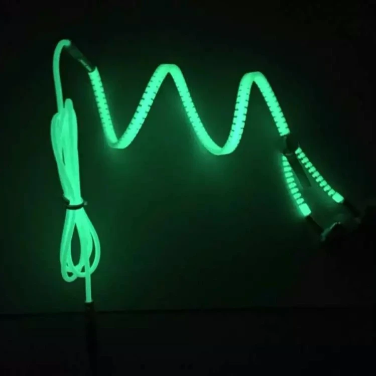 

popular glow earbuds zipper earphone luminous headset,light glowing Headphone