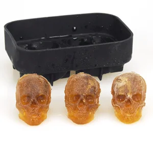 FL--factory direct sales silicone Bpa free skull silicone cake molds for cake