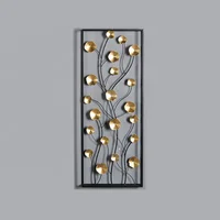 

Mayco Luxury 3D Gold Metal Wall Art Flower Home Decor