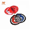 Custom Logo Kids Clothing Washable Labels Shirt Fabric Tags Brand Badges Iron on Heat Press Back Glue Woven Patches
