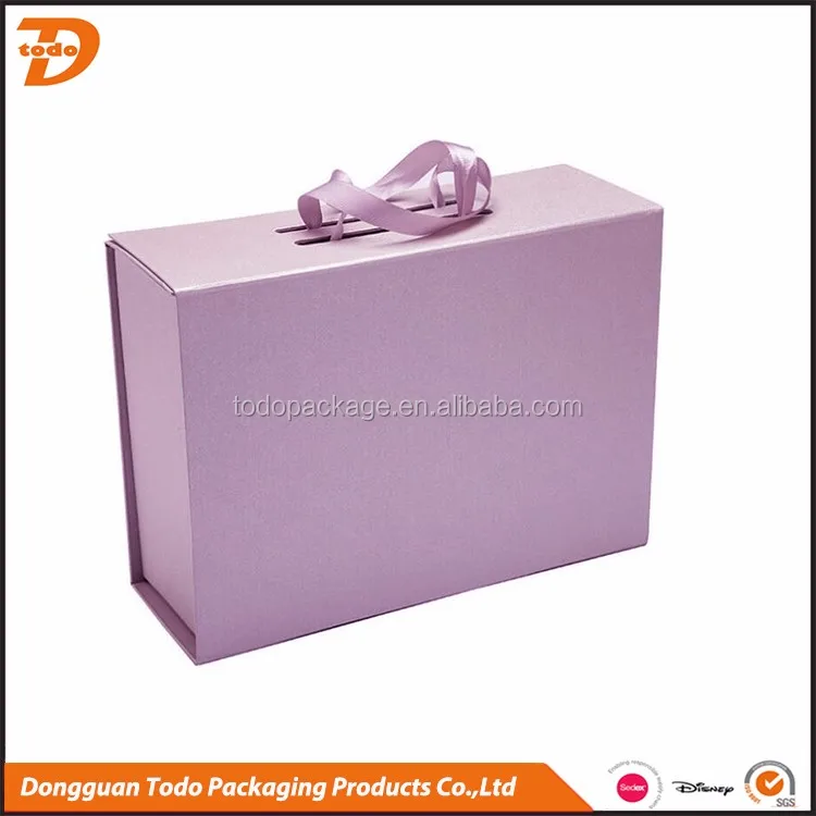 Luxury Cardboard Foldable Gift Box For Branding Handbag Buy Foldable