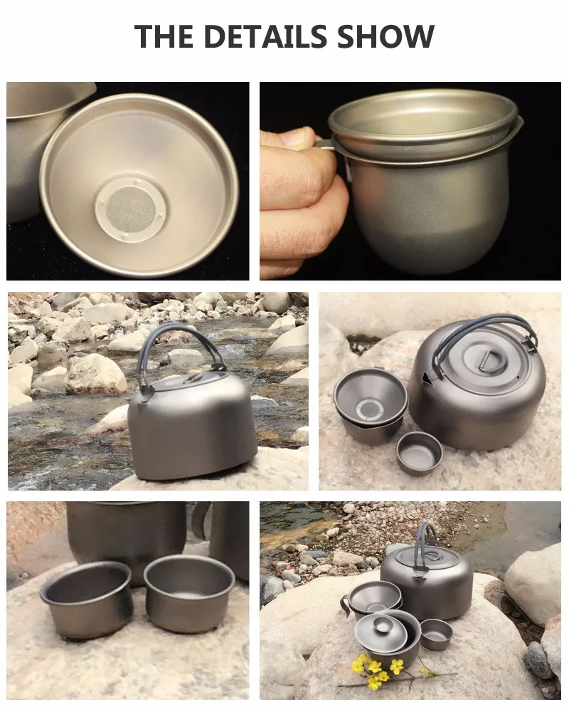 Titanium Alloy Outdoor Camping Stove Water Kettle Hiking Pot Tea Kettle Buy Camping Stove