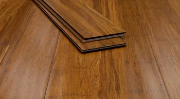 Carbonized Antique Hand Scrape Strand Woven Bamboo Floor Tiles