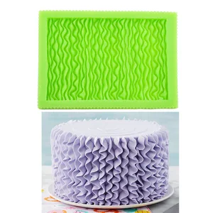 Image of Silicone lace mat fondant cake mould Barbie doll skirt mold Princess skirt decoration mold Chocolate mold