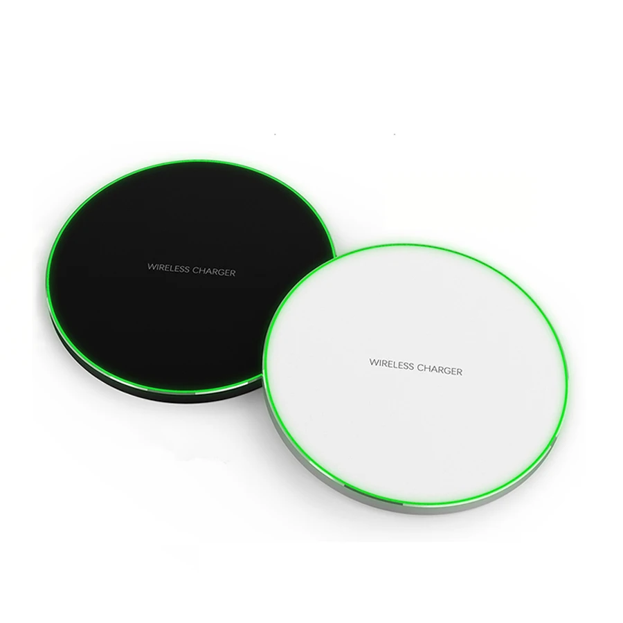 

Ultra Thin Universal Qi Wireless Charger for Mobile Phone, Black white or custom