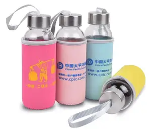 Image of 420ml Manufacturer Factory Price Supplier Food grade foodstuff Clear Glass water Bottle beverage bottle juice bottle1139