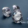 AAA Gems DEF color Moissanite loose stones VVS clarity 6.5mm 1cts sizes