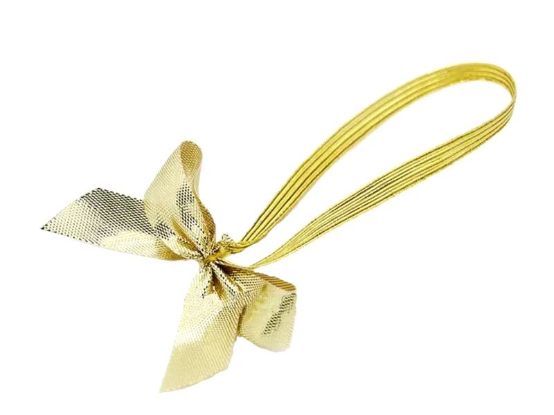 Ribbon Bow With Elastic Loop For Gift Packing - Buy Double Ribbon Bow ...