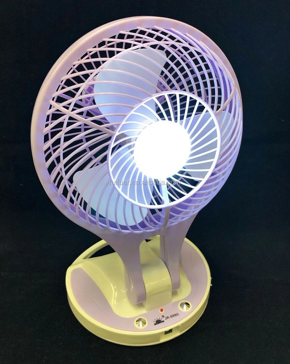 8" Inch Portable Collapsible 2speed Rechargeable Computer Desk Fan W