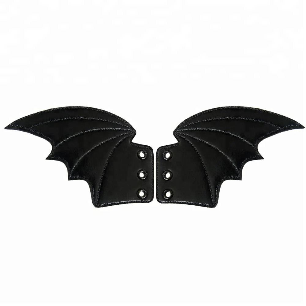 

Fits All New Style Black Bat Shape Shoe Wings Shoe Decoration