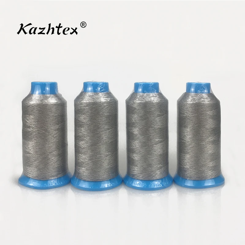
Silver coated mixed polyester sewing thread for crochet 
