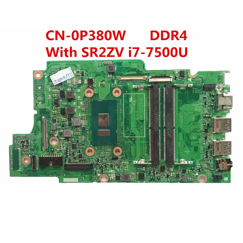 Cn-0p380w For Dell Inspiron 13 5378 5578 Laptop Motherboard Ddr4 0p380w