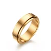 Custom Made Stainless Steel Spin Ring For Men