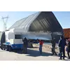 Roladora de techos autosoportante sin columnas sin vigas de acero perfiladora multiples formas de nave en arco de almacen spam