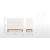 Scandinavian pine wood bedroom chest of drawer sale