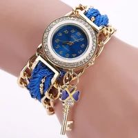 

Duoya Brand Watch Women Fashion Key Luxury Gold Crystal Fashion Ladies Watch Analog Clocks Hour Gift China Watch