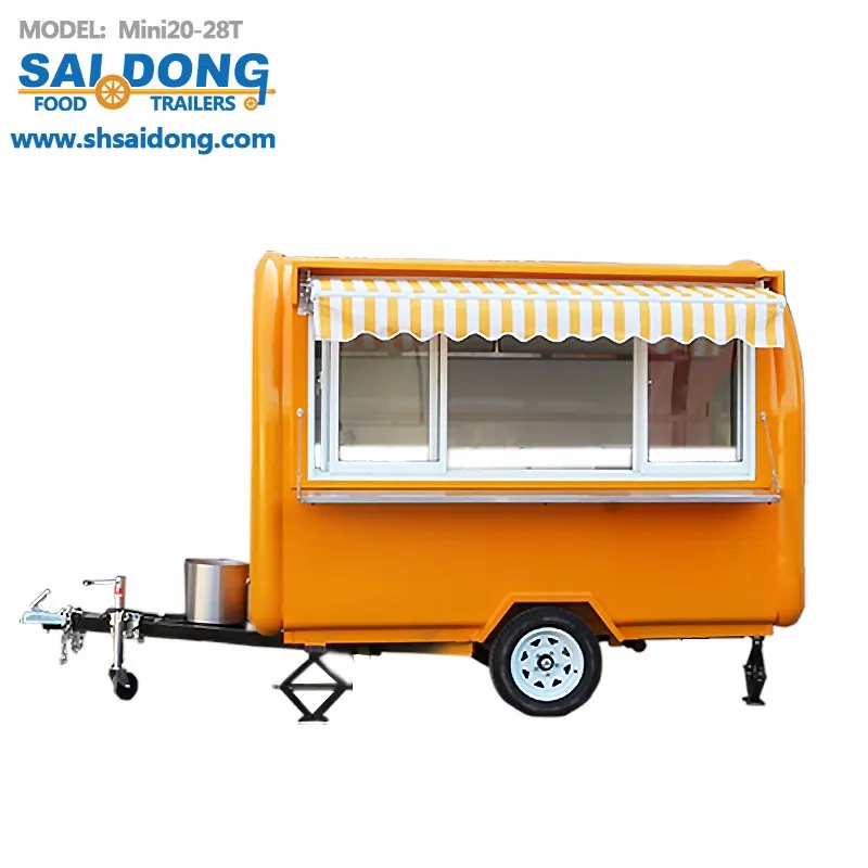 Wholesale Price Mobile Hot Dog Trucks Mobile Ice Cream Food Truck Crepe