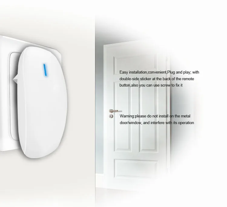 mechanical push button doorbell