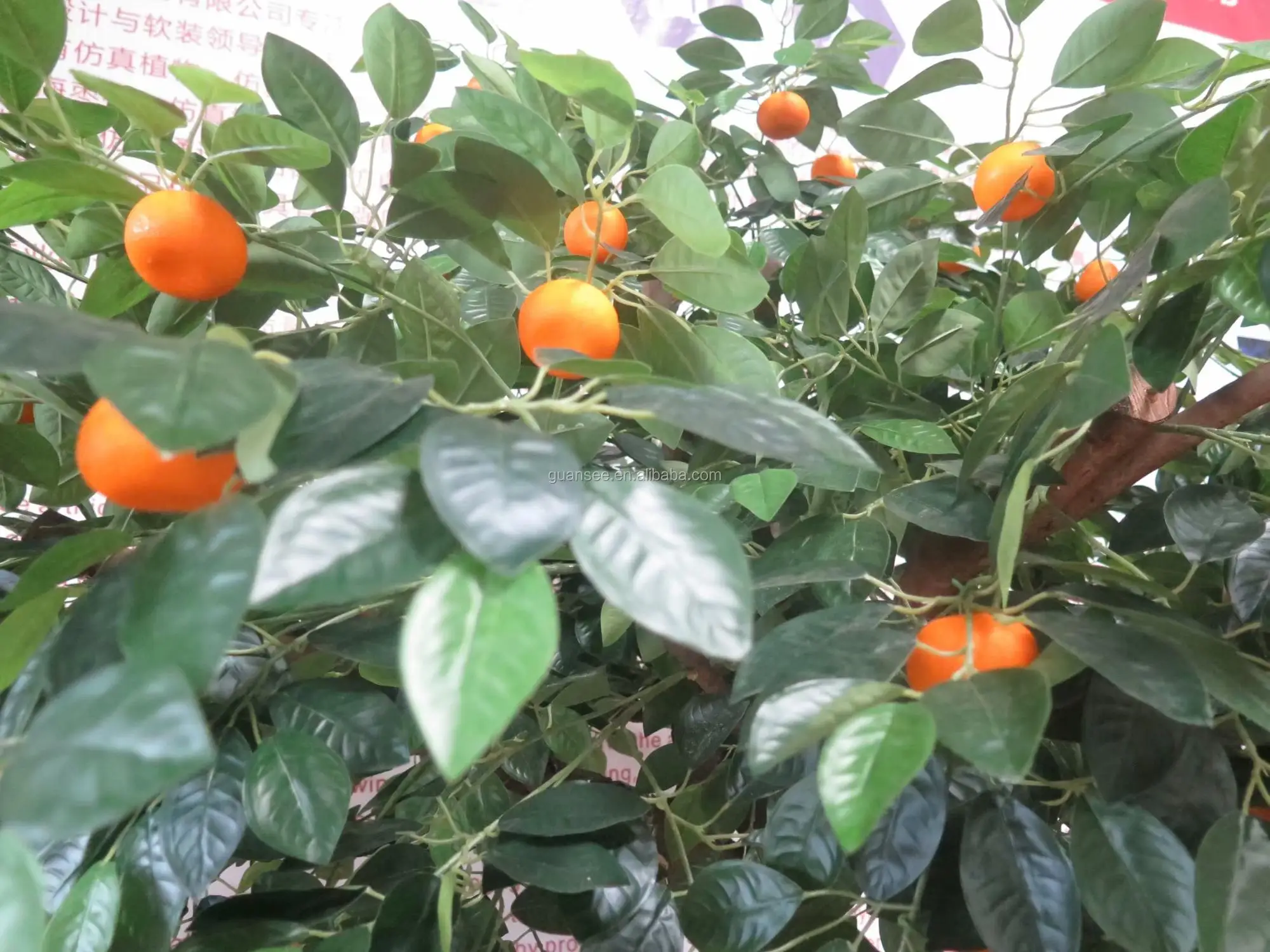 Wholesale Artificial Kumquat Tree For Mall Park Decoration Fake Plastic