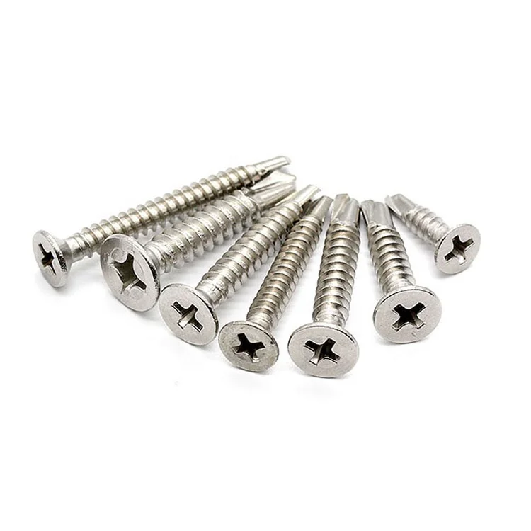 
Phillips Stainless Steel Cross Countersunk head Self drilling screw 