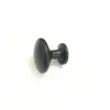 MOQ 500 small round 29 mm diameter black mat cabinet door mushroom knob