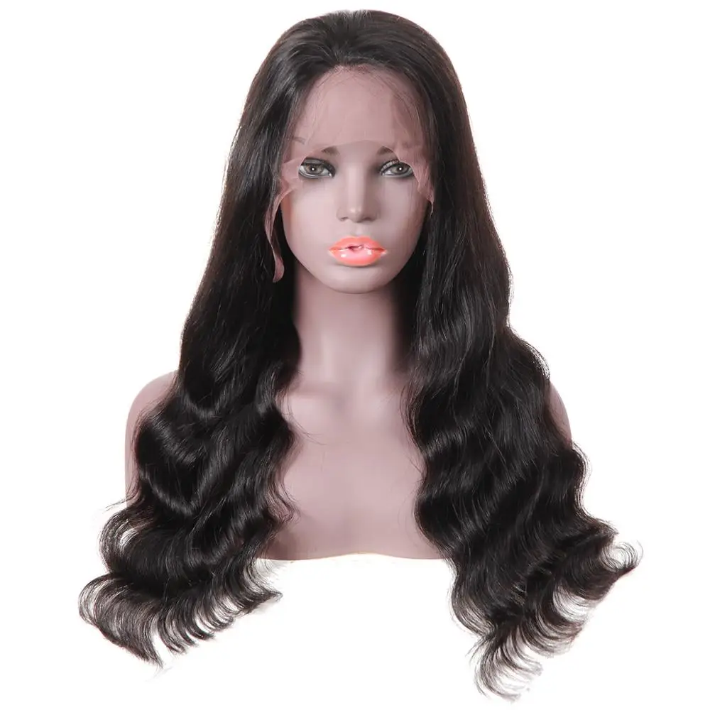 

HD lace frontal wig with baby hair front loose wave 100% brazilian virgin human hair extensions