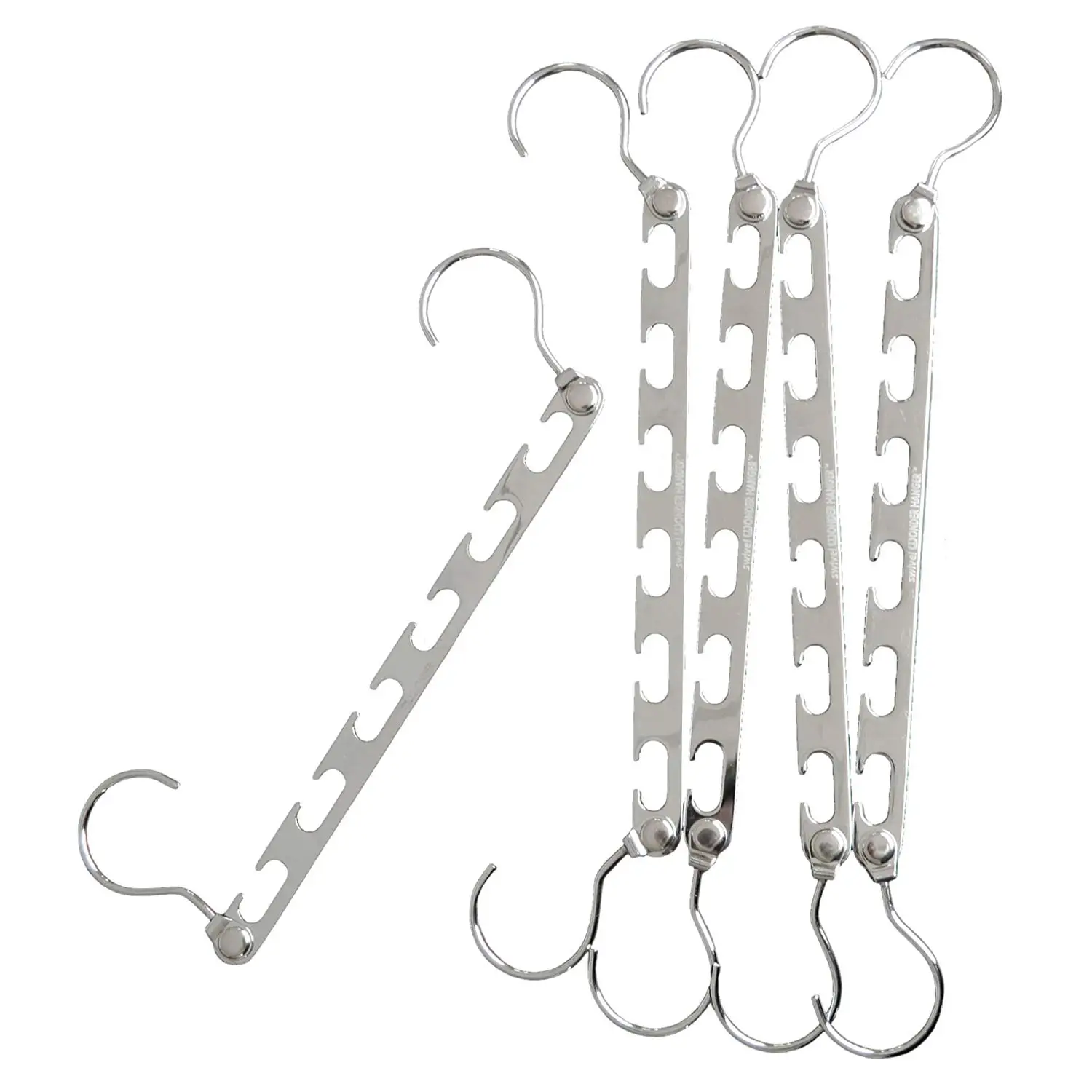 

10.5 inch Natural Wonder Hanger Stainless Steel Casecader Closet Hanger Organizer Space Saving