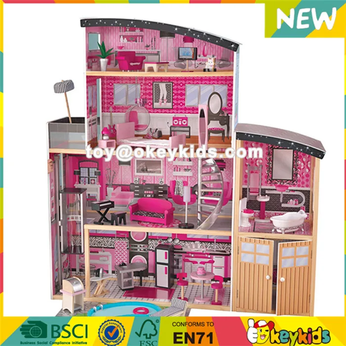 giant wooden dollhouse