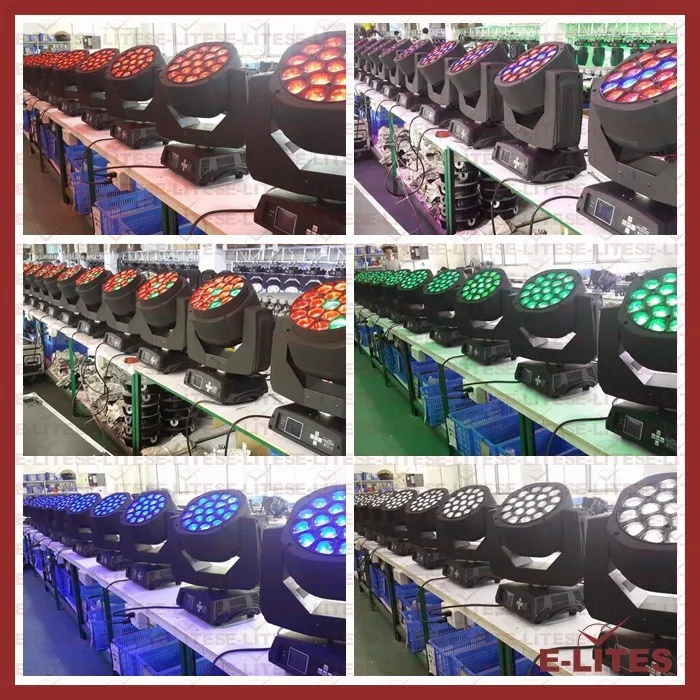 Wash moving head light 19x15W rgbw 4in1 led zoom wash led moving head