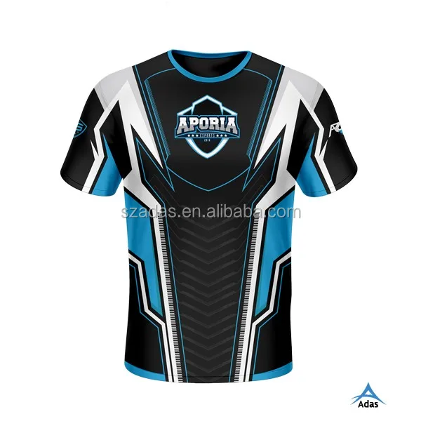 sports shirt gaming jersey team sublimation tshirt esports printed wear printing