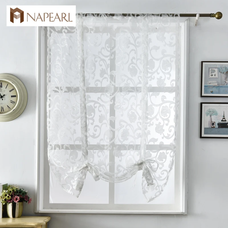 

NAPEARL fashion roman sheer curtain kitchen door curtain, N/a