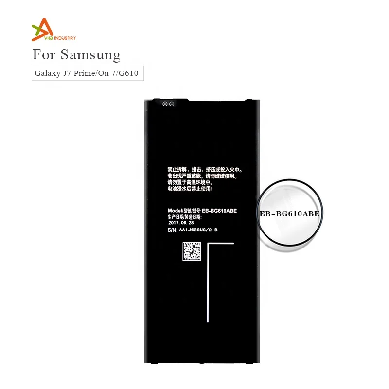 

Mobile Phone Battery EB-BG610ABE For Samsung GALAXY ON7 2016, J7 Prime G6100 High Quality Factory Supply Fast Shipping