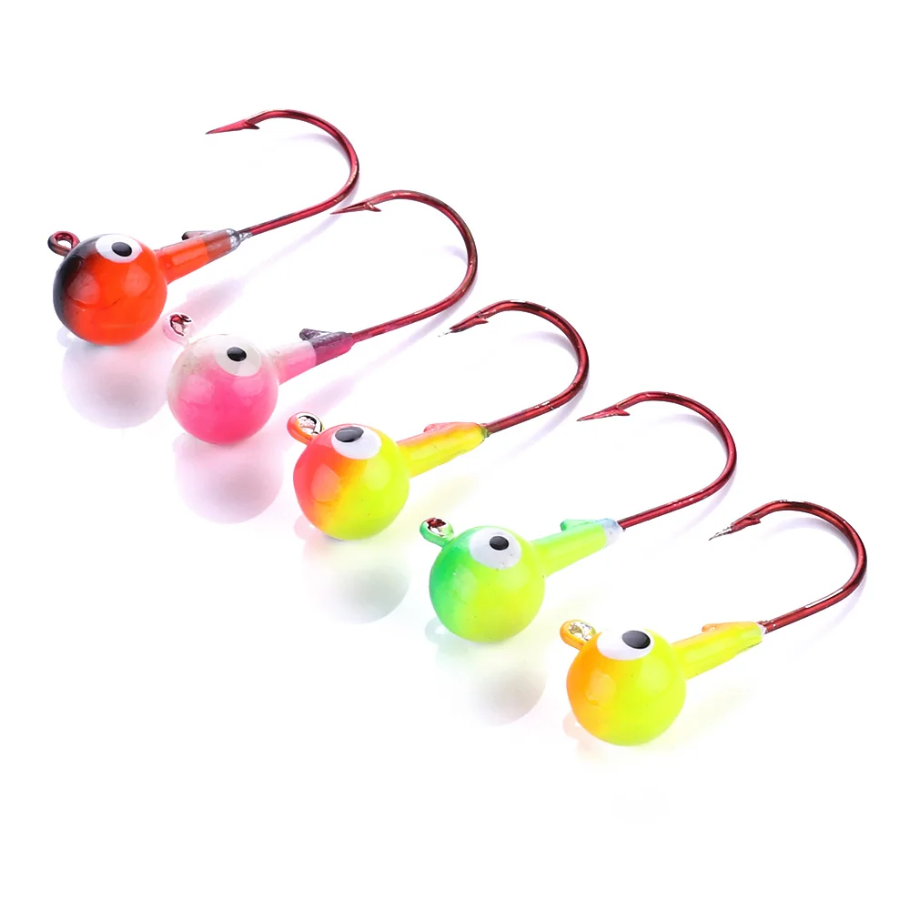 Wholesale 7g/10.5g Big Eyes Jig Lead Round Head Fishing Lure Jigs Hooks Buy Fishing Jig Hook