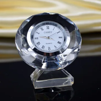 Mh Bz0121 Optical Crystal Diamond Crystal Desk Clock Buy