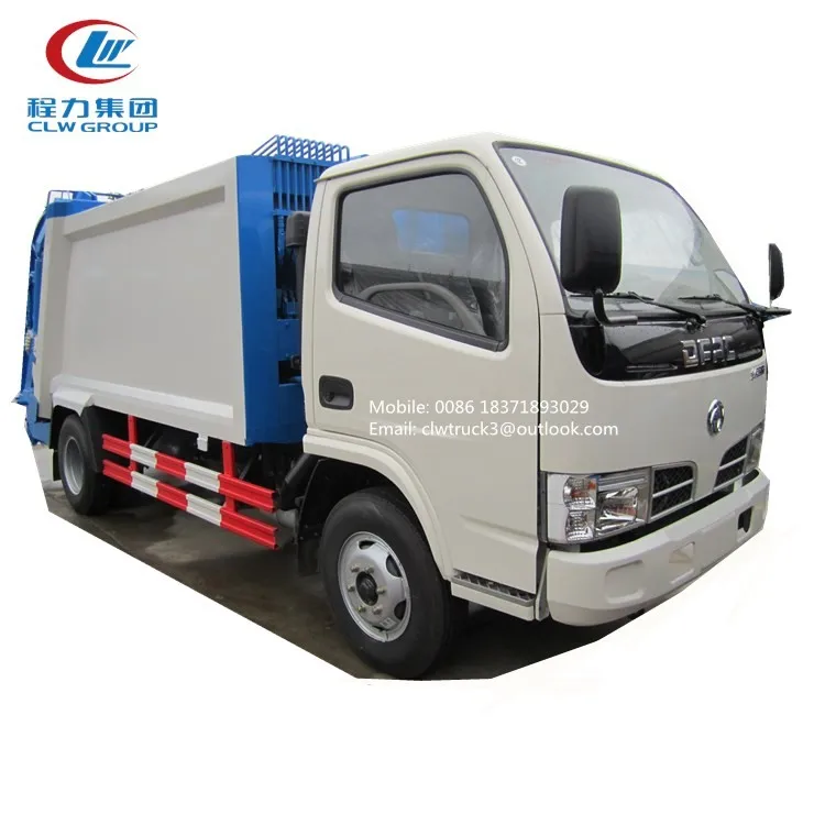 Dongfeng 5 Ton Compactor Garbage Truck/garbage Compactor Truck For Sale