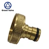 Green-GutenTop Brass Hose Tap Connector 3/4" threaded garden water Pipe Quick Adapter Fitting