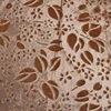 Factory direct sale leaf pattern brushed jacquard metallic brocade wholesale velvet fabric for dresses