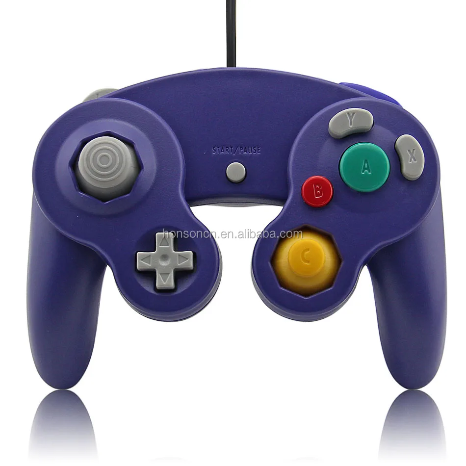 

China Products For Gamecube Controller Shock Wired Game Controller Compatible For Gamecube Controller, Purple