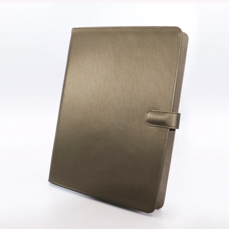 A4 Luxury Pu Faux Leather Portfolio Folder For Ipad And Macbook