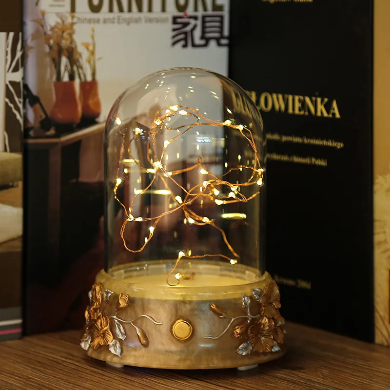 Handmade Heat Resistant-Borosilicate Glass Dome With Music Box Bluetooth Speaker