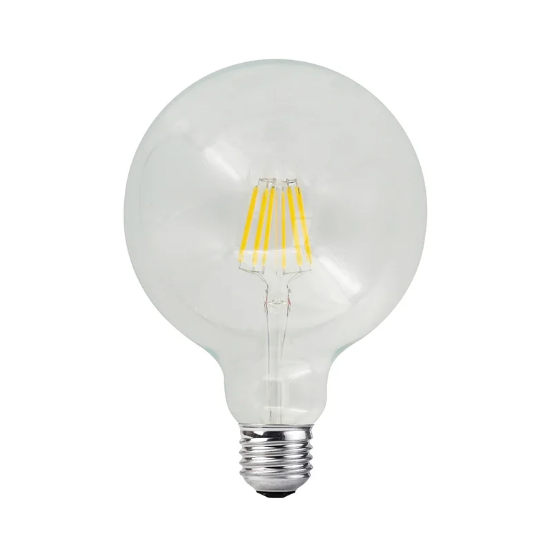 Best Selling LED Filament Bulb G125 Clear Glass Extra Large Globe 6W E27