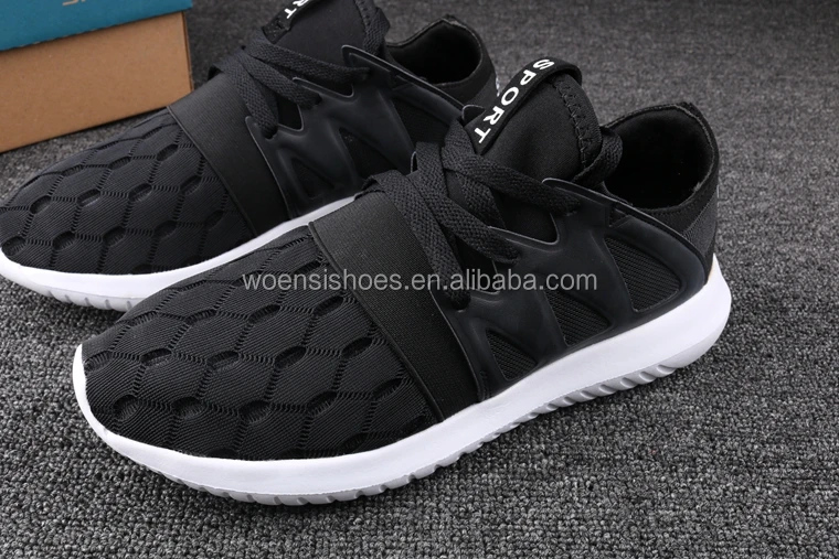 wholesale soft and durable black sport shoes sneakers for men