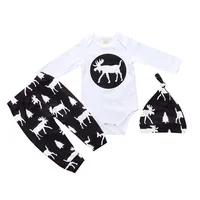 

Newborn baby clothes 4 pcs one set for 70-100cm baby short sleeve romper kids pajamas clothes sets