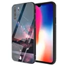 Tempered Glass Pattern Painted Mirror Bumper Cover For Huawei Nova 2S Plus