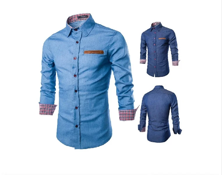 Discount walson ONEN designer shirt for man fitted shirt mens dress shirts ZCN813-28 m-3xl