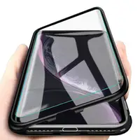 

For XIAOMI MI 8 LITE tempered glass back case for xiaomi mi 8 lite magnetic case metal frame cover MT-7506