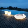 modern new designed LED illuminated coffee table glowing end table for sale