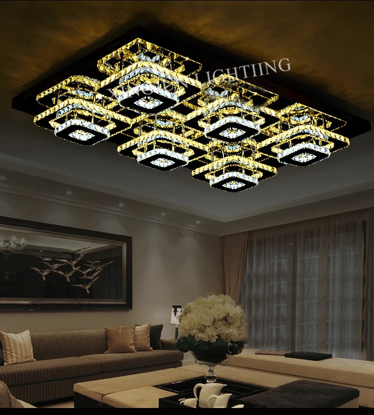 Hotel or residential decorating led square ceiling light / bathroom ceiling heat lamp