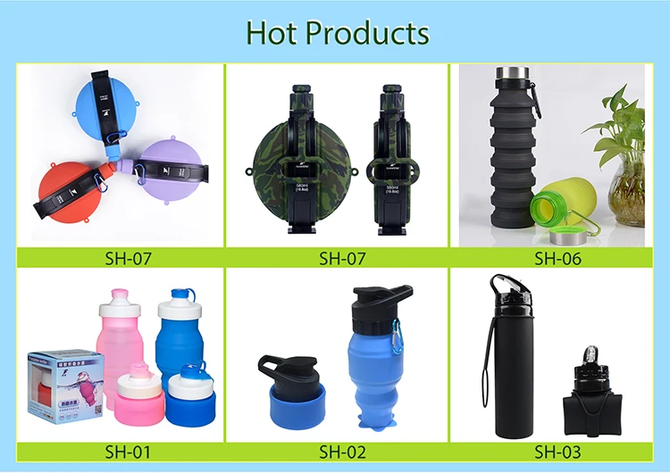 China wholesale silicone foldable water bottle sport bottle 23